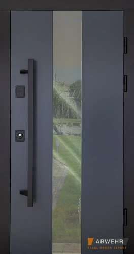 Вхідні двері з терморозривом модель Ufo Black комплектація COTTAGE