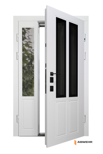 Входные полуторные двери Country NeoGlass комплектация Bionica Combo 1200