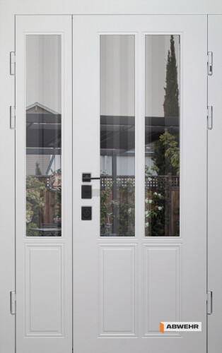 Входные полуторные двери Country NeoGlass комплектация Bionica Combo 1200